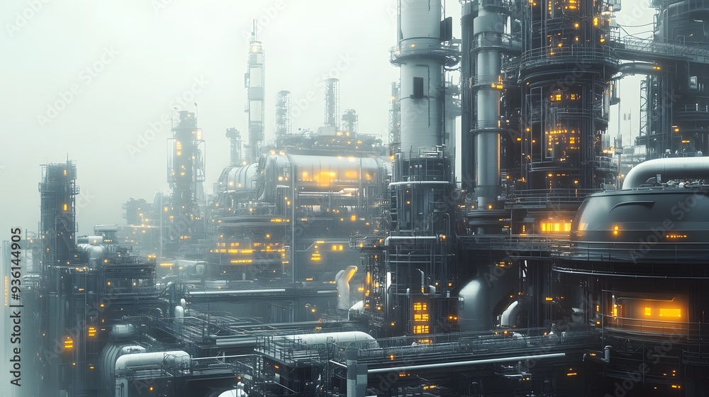 24. A futuristic power plant with advanced technology feeding into a high-tech grid 24. A futuristic power plant with advanced technology feeding into a high-tech grid