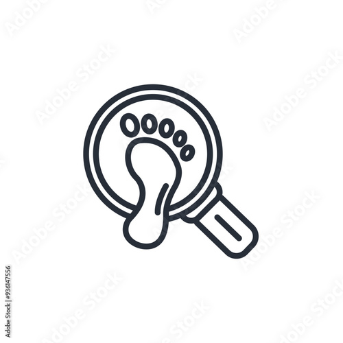 investigate icon. vector.Editable stroke.linear style sign for use web design,logo.Symbol illustration.