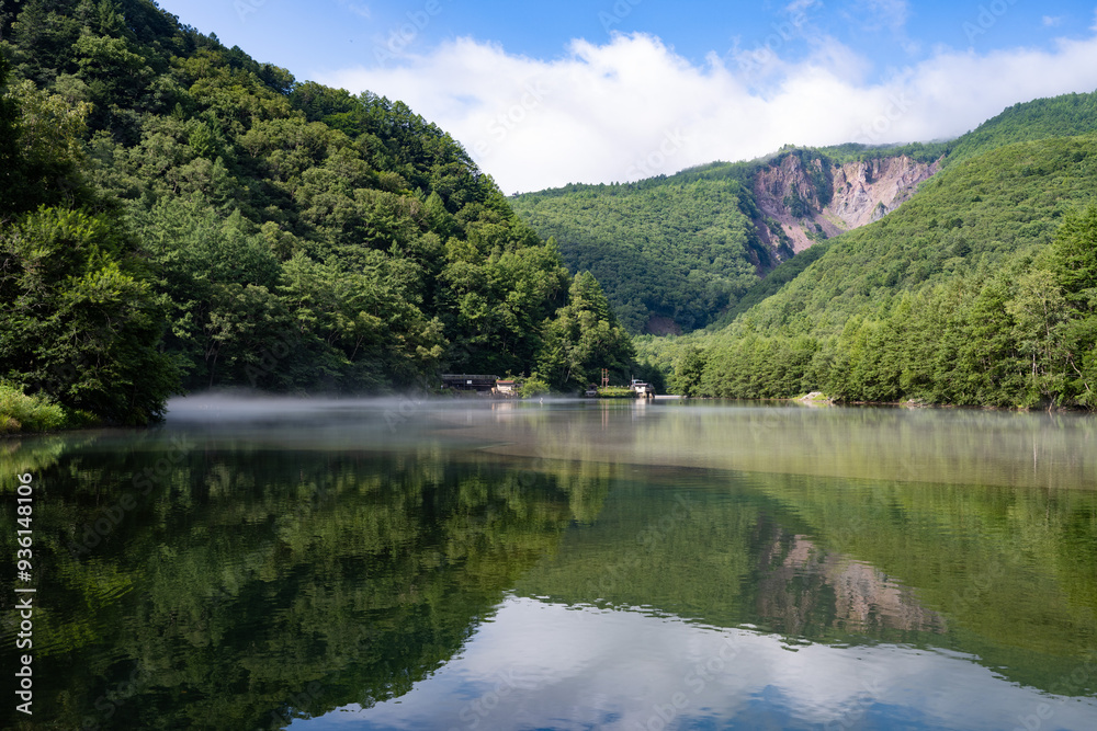 Fototapeta premium 夏の上高地，大正池，長野県 