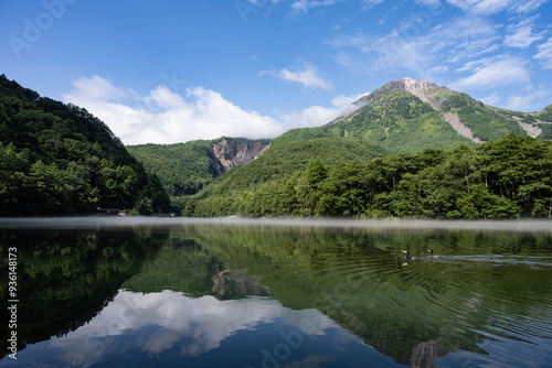 夏の上高地，大正池，長野県 