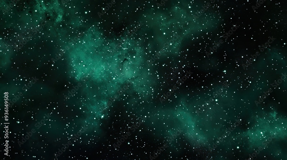 Fototapeta premium dark emerald starfield, constellation Sagittarius, dark emerald, dark purple, dark violet 