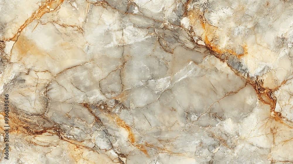 A close-up image of a marble slab featuring a mixture of grey, brown, and white veins. A close-up image of a marble slab featuring a mixture of grey, brown, and white veins.