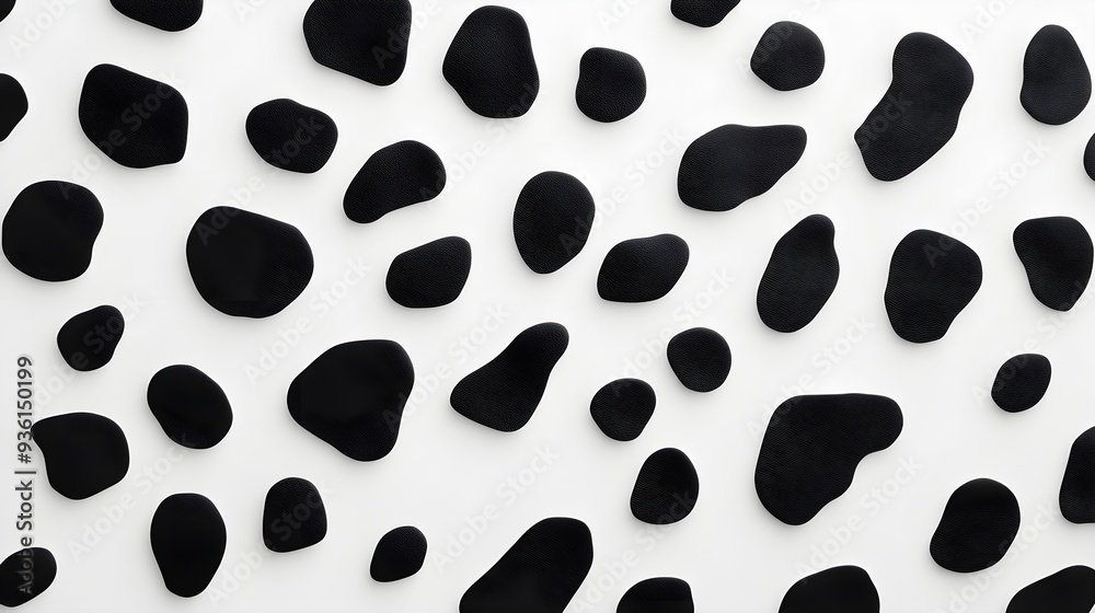 Leopard spots, black and white, modern texture, stylish and bold Leopard spots, black and white, modern texture, stylish and bold