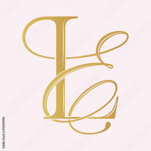 EL,LE, logo EL, Letter EL,monogram EL, vector, logo, Wedding Monogram Initials, Wedding Logo,Wedding Monogram,Logo Design