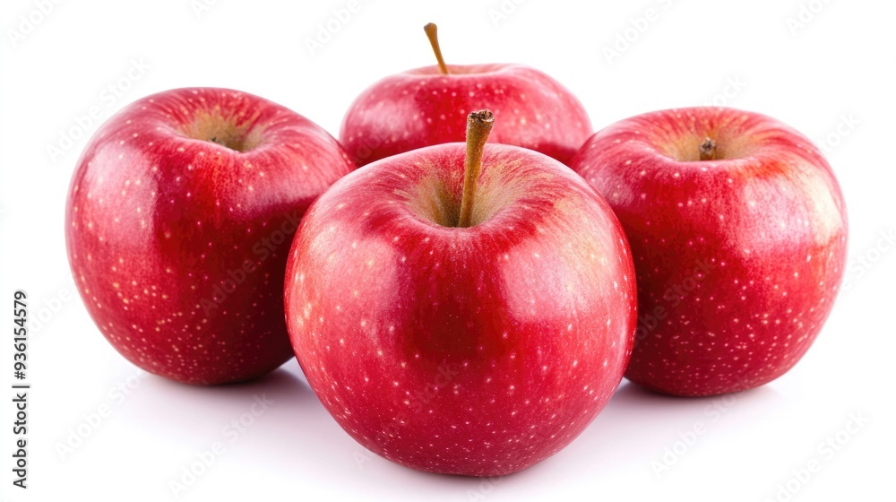 Jonagold Apples. Ripe Grade A Apples Jonathan Isolated on White Background Jonagold Apples. Ripe Grade A Apples Jonathan Isolated on White Background