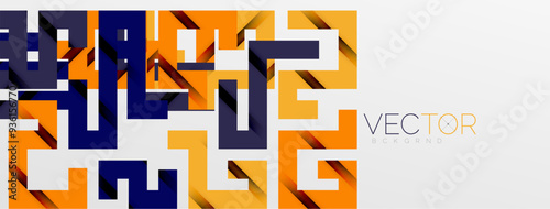 Color bend lines with shadow texture effect. Vector Illustration For Wallpaper, Banner, Background, Card, Book Illustration, landing page