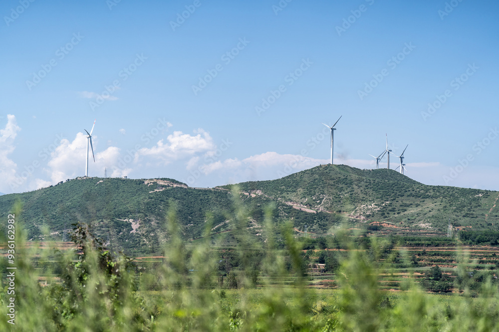 wind turbine on the hill wind turbine on the hill