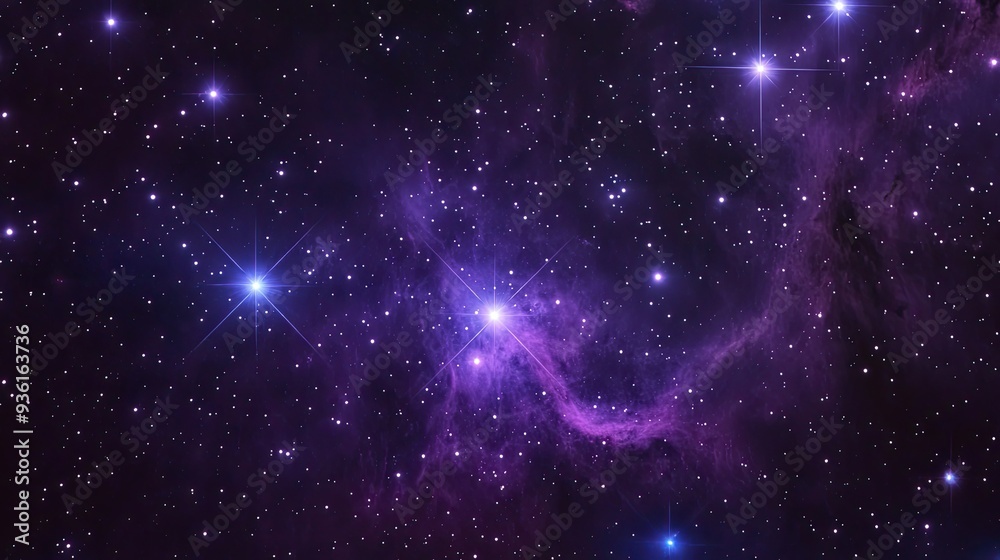 Fototapeta premium dark periwinkle starfield, constellation Capricorn, dark periwinkle, dark purple, dark violet