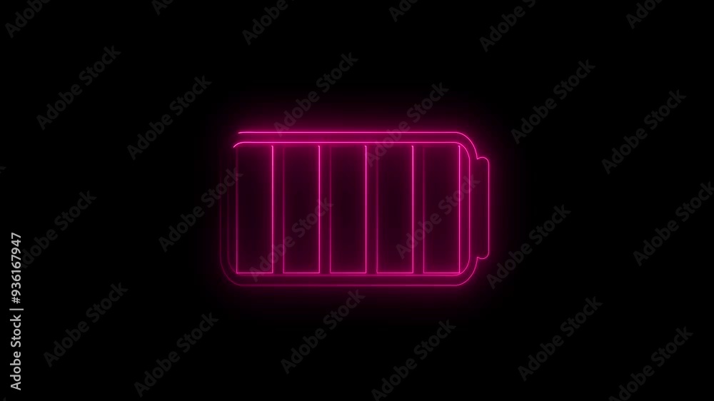 Bright neon animations full of batteries.. Bright neon animations full of batteries..