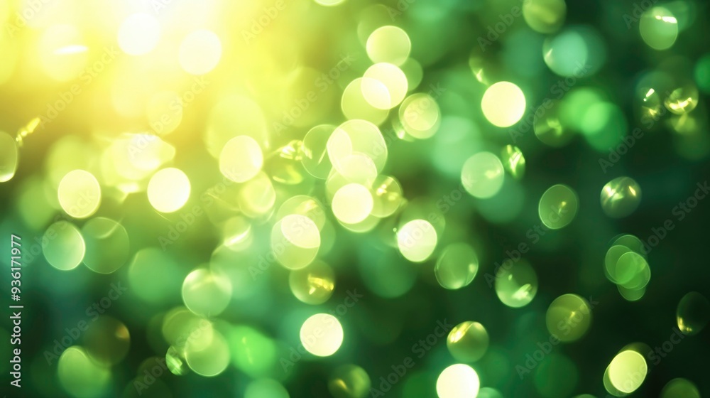 abstract background with a blurry green light bokeh effect abstract background with a blurry green light bokeh effect