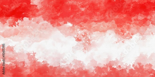 red water color splash spot texture on white background