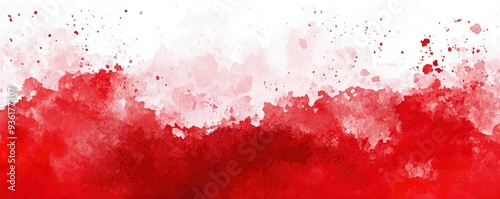 red water color splash spot texture on white background