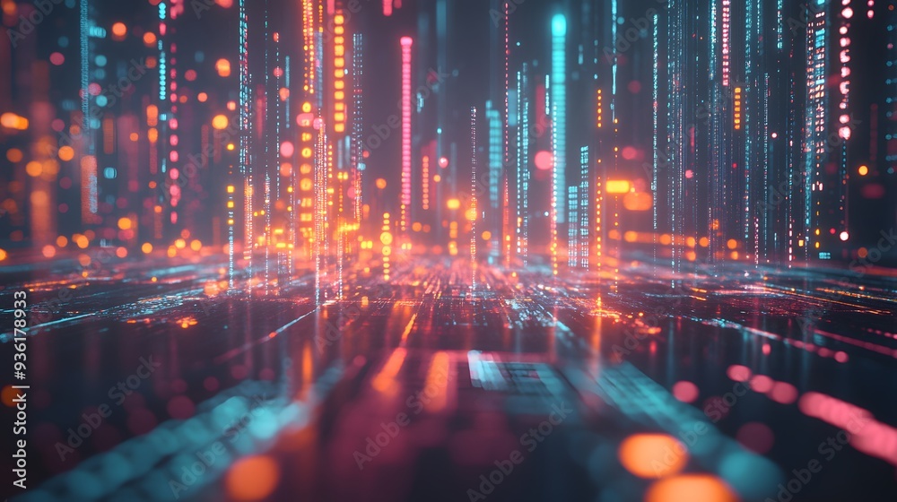 30. A high-tech internet interface with floating 3D elements and virtual data streams 30. A high-tech internet interface with floating 3D elements and virtual data streams