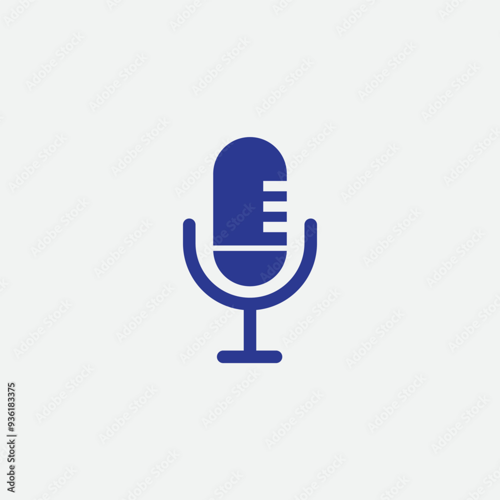 Mic icon vector template, microphone icon template, vector illustration template Mic icon vector template, microphone icon template, vector illustration template