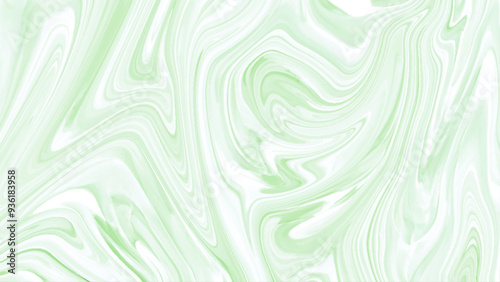 A seamless, vibrant green and white abstract marble liquid pattern that simulates the natural swirls of marble stone.