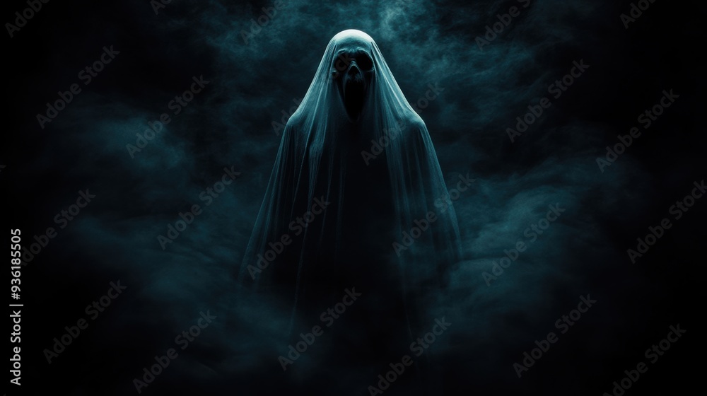 Ghostly Apparition Emerging from Fog
Ghostly Apparition Emerging from Fog