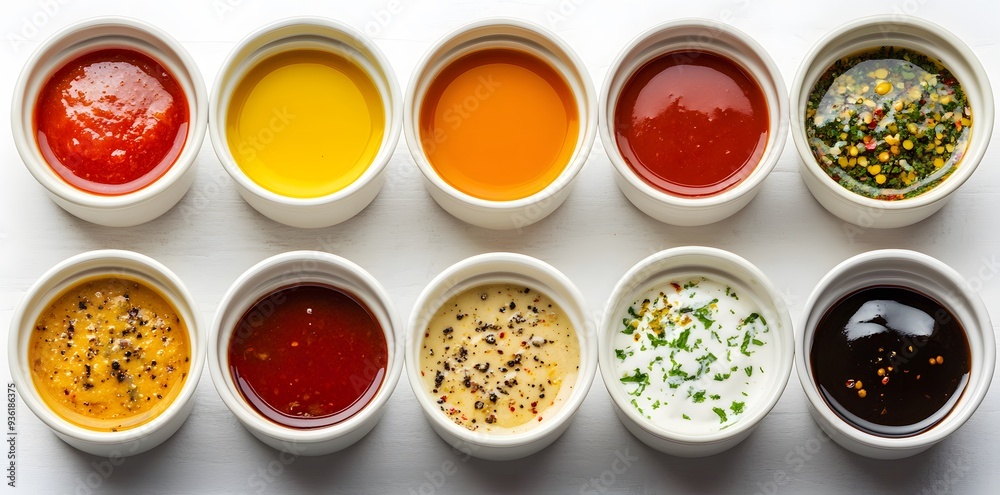 Assortment of Dips and Sauces Assortment of Dips and Sauces