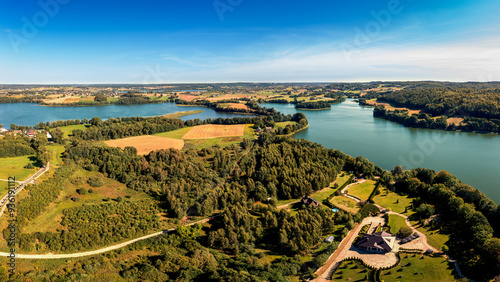 Fototapeta Naklejka Na Ścianę i Meble -  Kaszuby. Jezioro Kłodno i jezioro Białe.