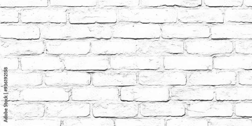 Whitewashed Brick Wall Texture with Slight Imperfections. Whitewashed Brick Wall Texture with Slight Imperfections.