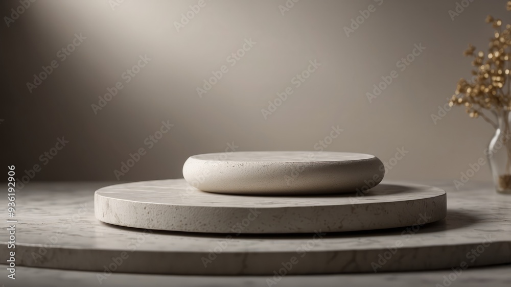 stone platform podium product presentation background. stone platform podium product presentation background.