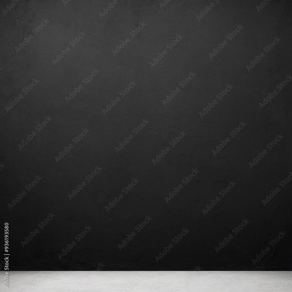 Fototapeta premium Black wall with a background of wrinkled texture