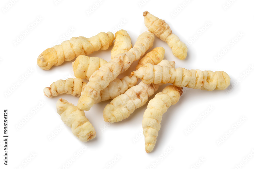 Heap of dried cordiceps close up isolated on white background Heap of dried cordiceps close up isolated on white background