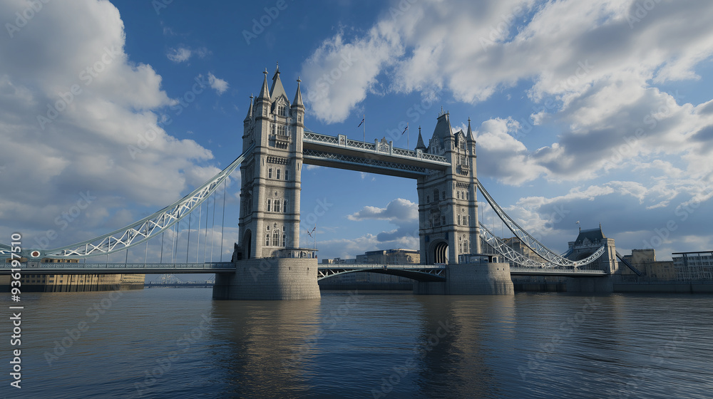 Obraz premium Tower bridge standing strong on the river thames in london, england