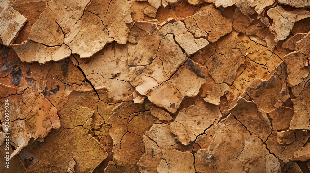 A close-up of cracked, dry earth, capturing the rough textures and warm tones of a drought-stricken landscape, symbolizing aridity and environmental challenges A close-up of cracked, dry earth, capturing the rough textures and warm tones of a drought-stricken landscape, symbolizing aridity and environmental challenges