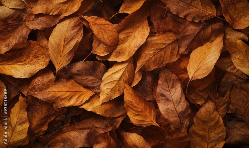 Pile of autumn leaves, deep golden tones, autumn background Pile of autumn leaves, deep golden tones, autumn background