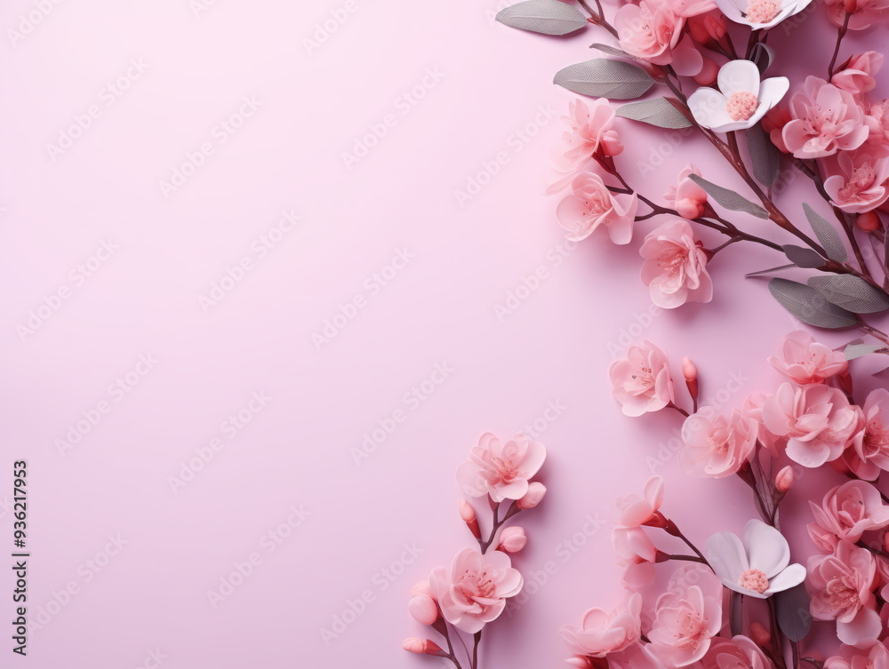 Eyecatching Top view decorative floral frame Eyecatching Top view decorative floral frame