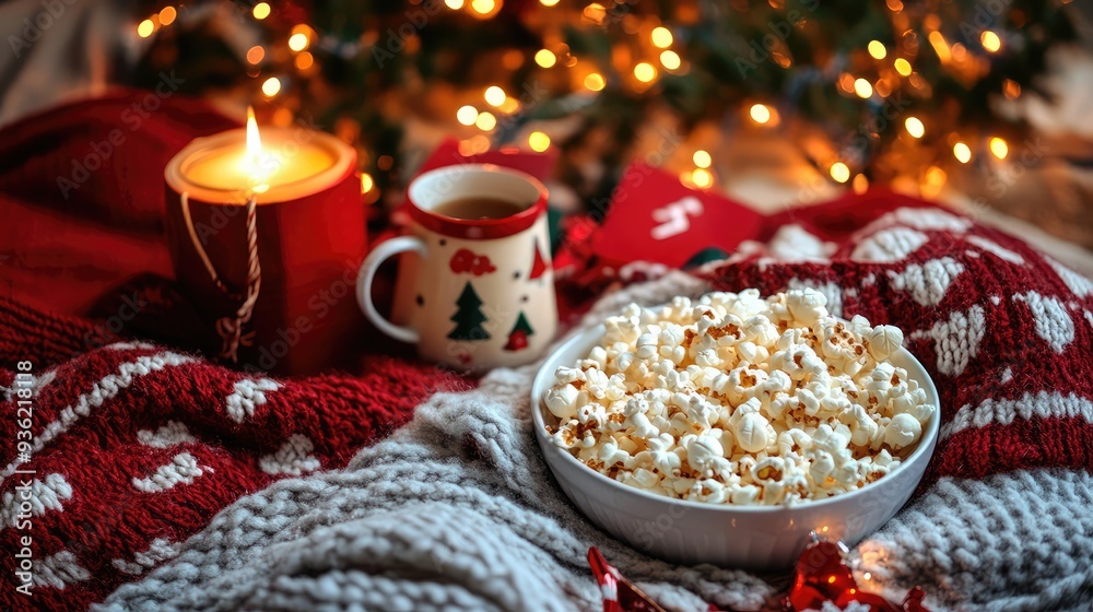 Naklejka premium A Cozy Christmas Evening