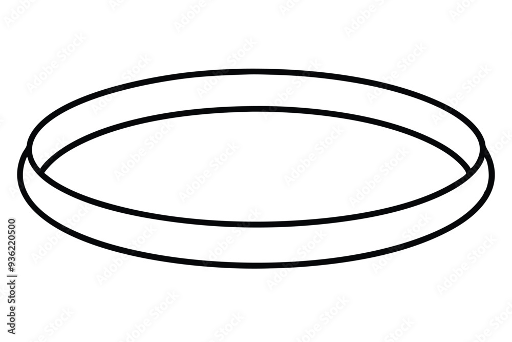 A Bangle line art vector illustration A Bangle line art vector illustration