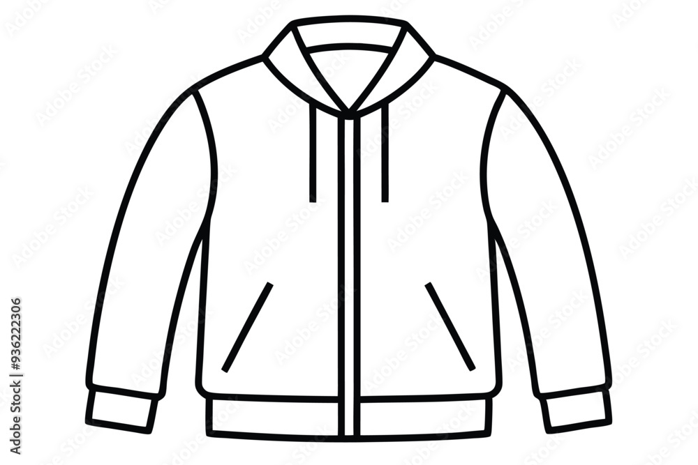 A Jacket line art vector illustration A Jacket line art vector illustration