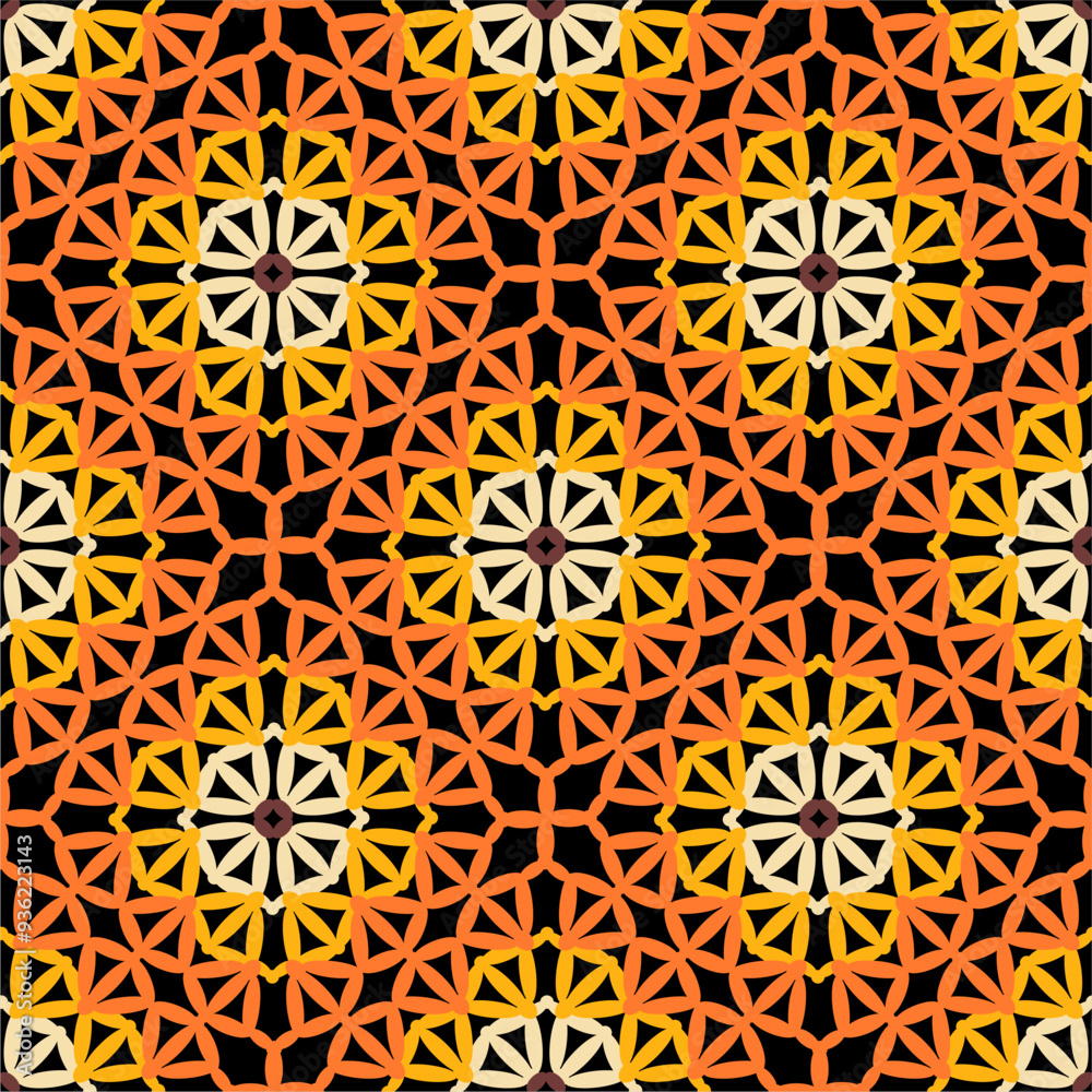 Pattern with crochet granny square wallpaper handmade decorative art design print Pattern with crochet granny square wallpaper handmade decorative art design print