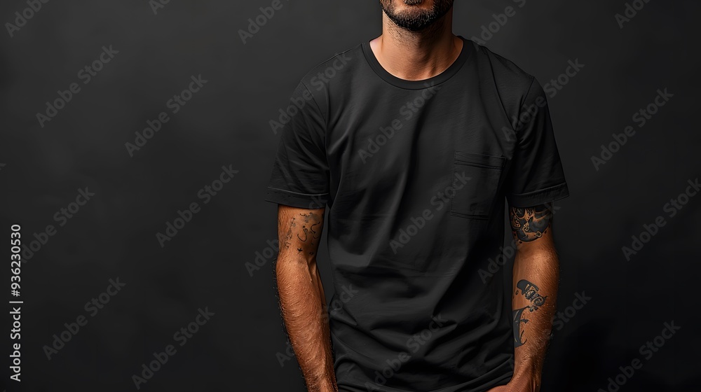 Man in Black T-Shirt Man in Black T-Shirt