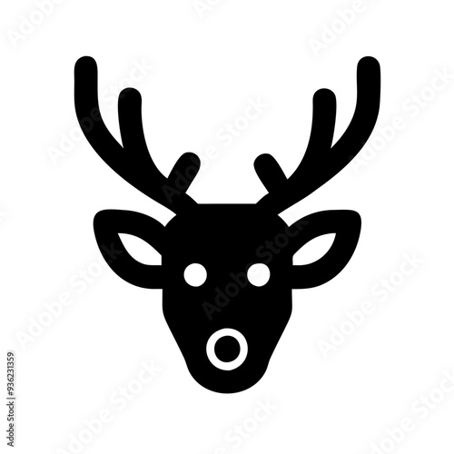 Deer Vector Icon Logo Cartoon Illustrations