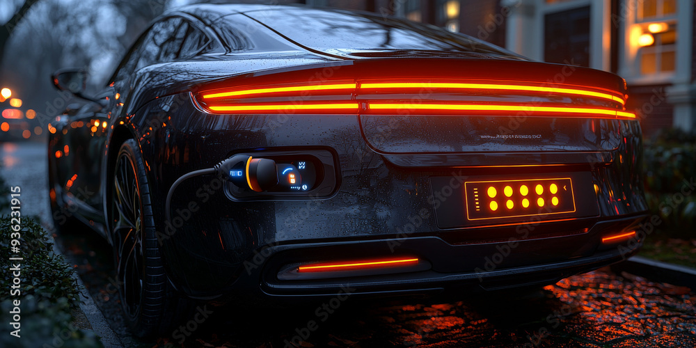 Obraz premium EV・急速充電・電気自動車・チャージ