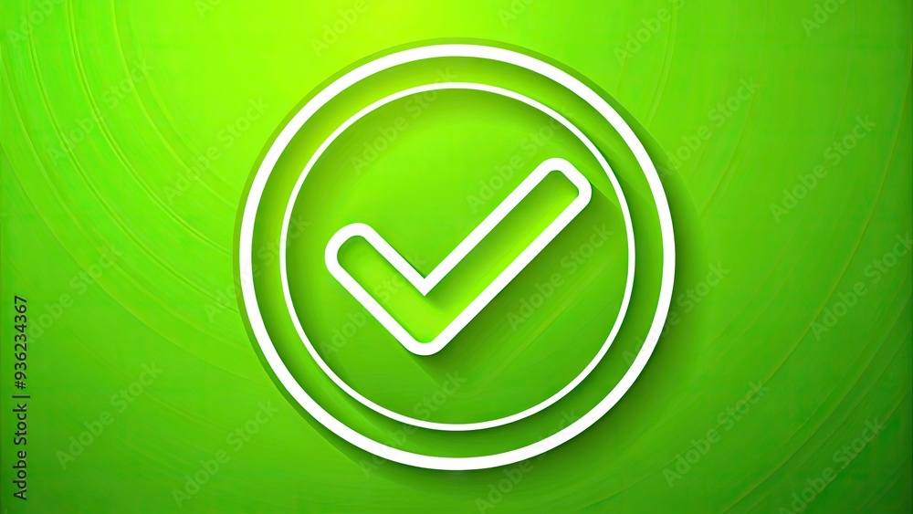 A bright green checkmark icon in a circular outline with a bold, completed line filling the background, symbolizing success and accomplishment. A bright green checkmark icon in a circular outline with a bold, completed line filling the background, symbolizing success and accomplishment.