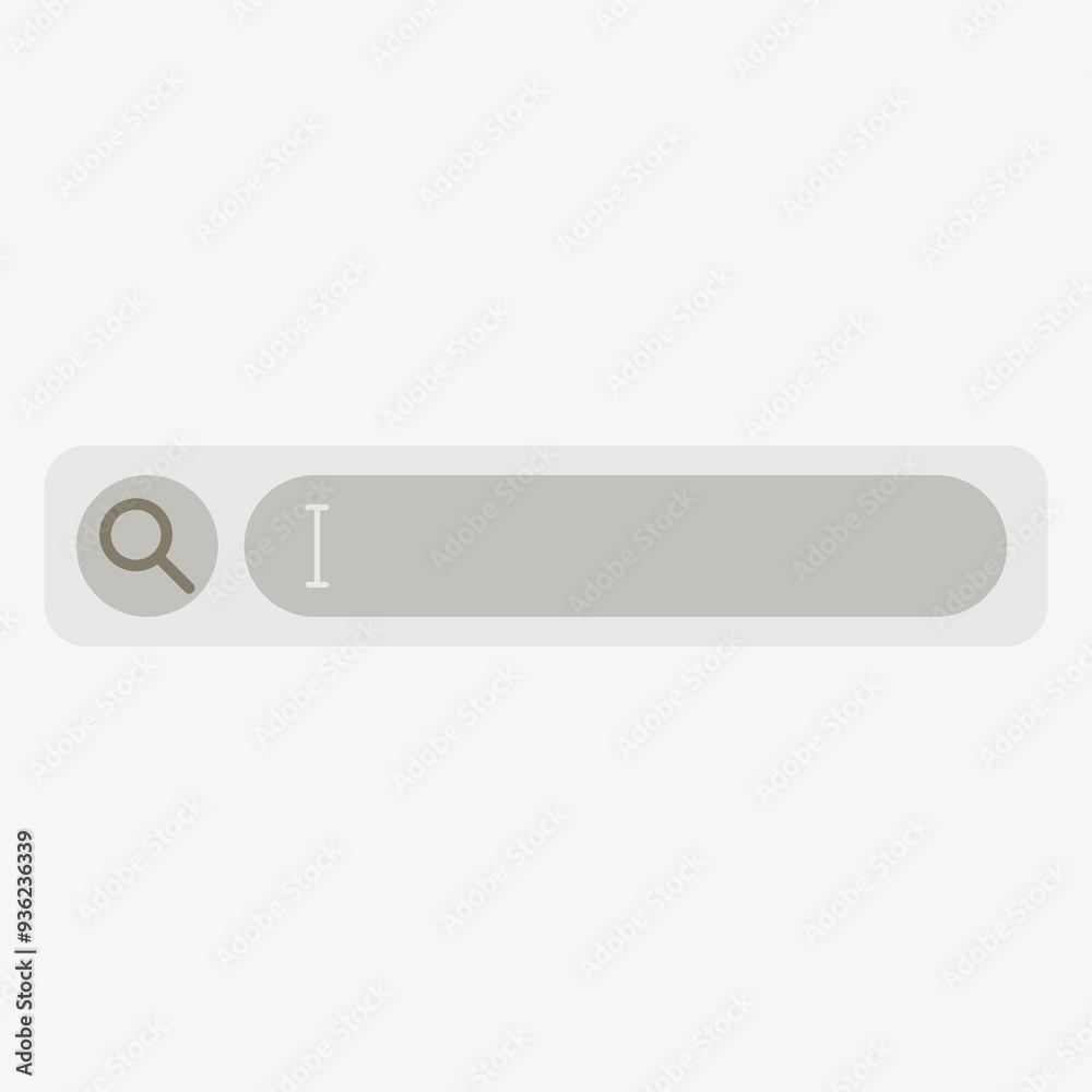 A search bar interface with a magnifying glass icon. A search bar interface with a magnifying glass icon.