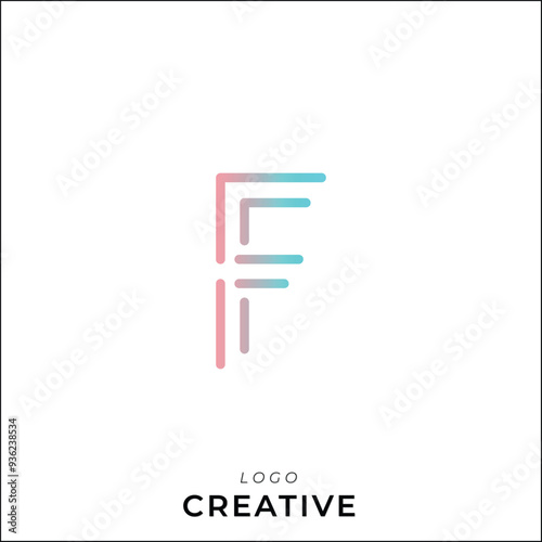 F Creative Latter Logo Design Branding Logo Design. Creative Logo Design. Logo Template. Vector illustration. Modern Design. Monogram Design. Brand Identity Design. Company Logo Design. 