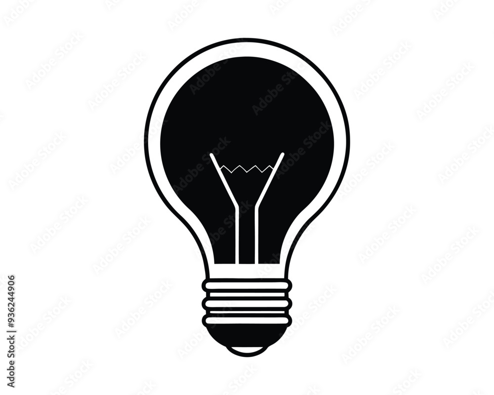 Light bulb illustration Isolated On White Background Vector. Light bulb illustration Isolated On White Background Vector.