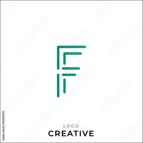 F Creative Latter Logo Design Branding Logo Design. Creative Logo Design. Logo Template. Vector illustration. Modern Design. Monogram Design. Brand Identity Design. Company Logo Design. 