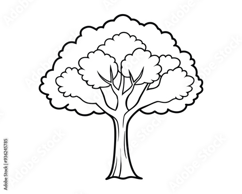 tree vectors. Forest and nature concept. Collection of different tree symbols.