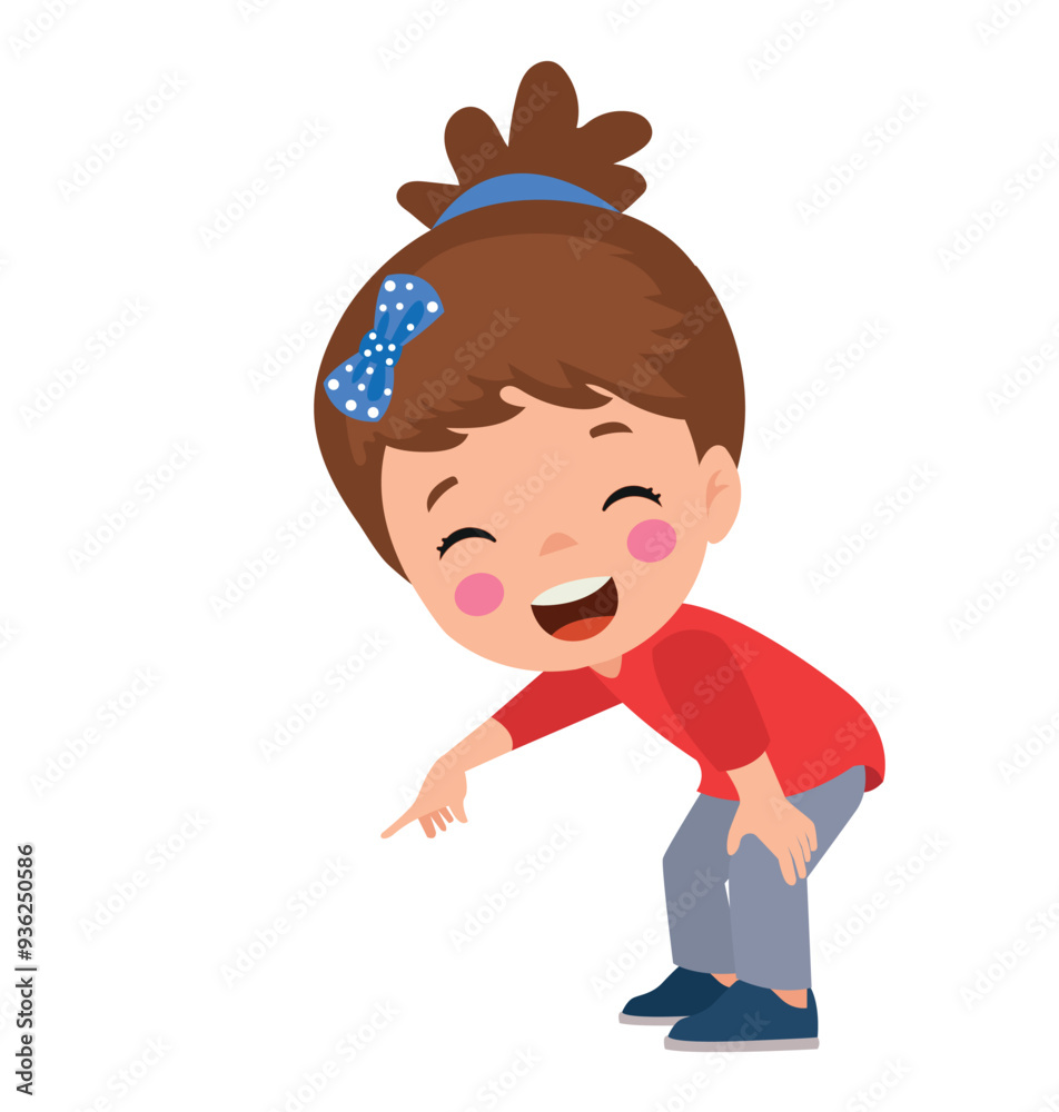 vector illustration of students in different postures vector illustration of students in different postures