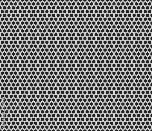 Wallpaper Mural Abstract pattern of hexagon shapes. Hexagon mosaic pattern with inner solid cells. Regular hexagon shapes. Seamless tileable vector illustration. Torontodigital.ca