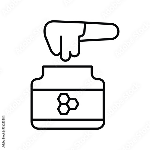 wax leneal icon vector stock illustration