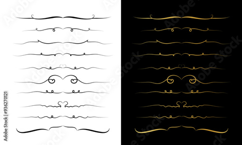 vector illustration big set of dividers 