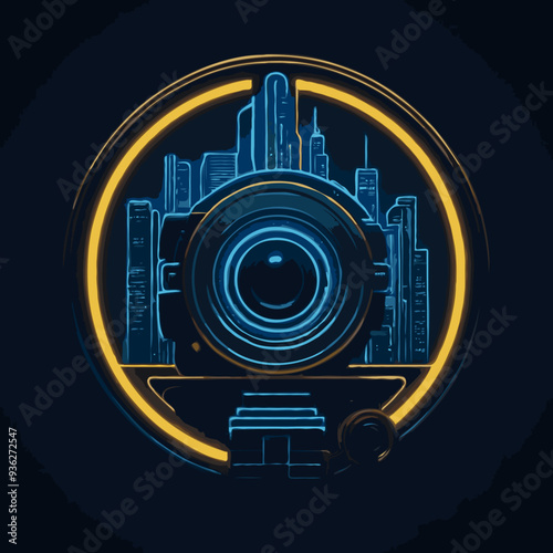 Futuristic Technology Background with Digital Notes