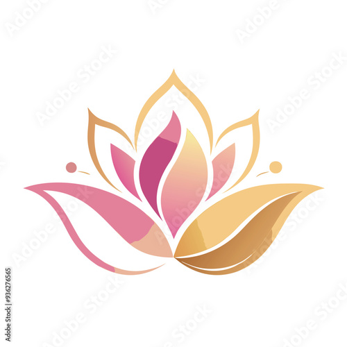 Elegant beauty logo featuring a floral element in a minimalist style, perfect for skincare, salon, wellness, and natural cosmetic branding design