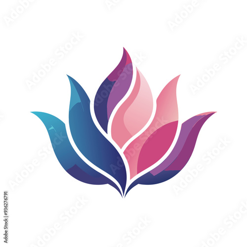 Elegant beauty logo featuring a floral element in a minimalist style, perfect for skincare, salon, wellness, and natural cosmetic branding design